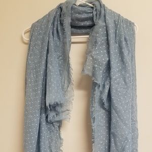 Old Navy Blue Polka Dot Scarf
